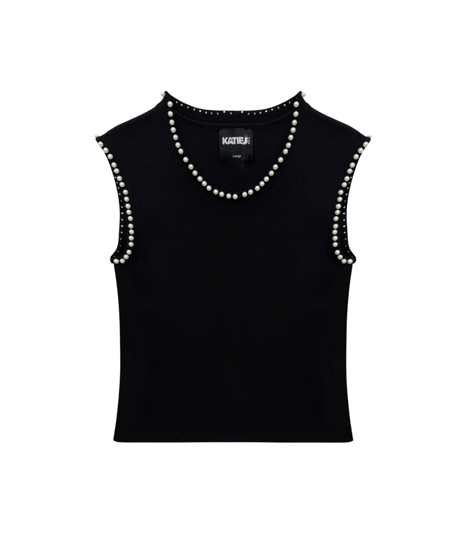 Katie J NYC Girls Buffy Top Girls Casual Tops Katie J NYC Black Y/S (7/8)