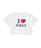 Katie J NYC Girls I Heart Cali Tee Girls Casual Tops Katie J NYC White Y/S (7/8)