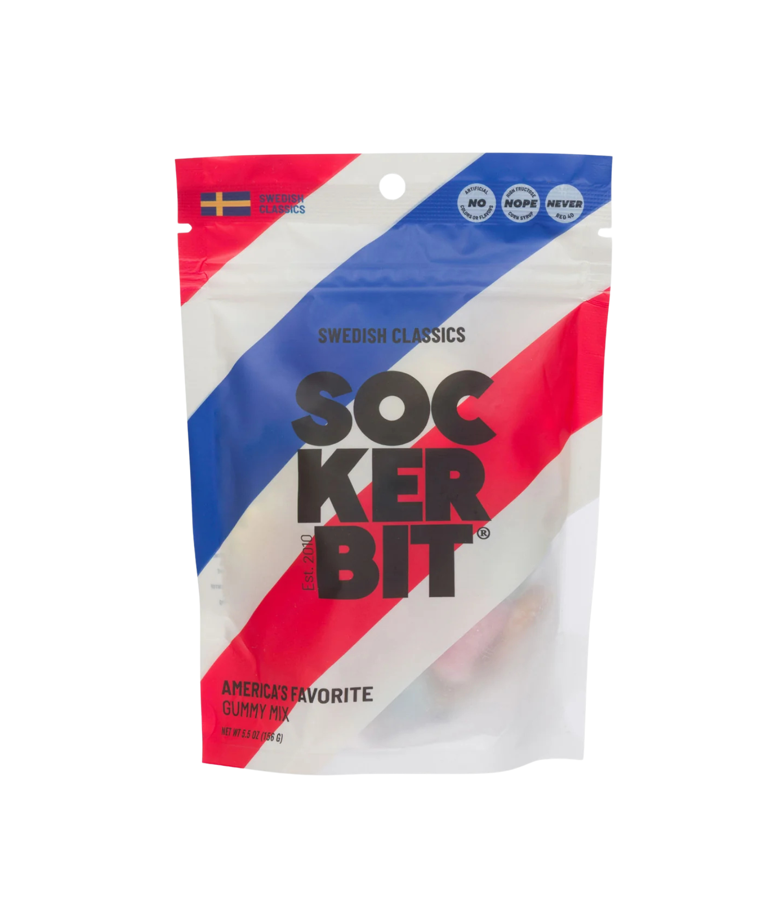 Sockerbit America's Favorite Swedish Gummy Mix Candy Bag