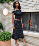 8apart Women Wren Polka Dot Midi Skirt Womens Casual Tops 8apart