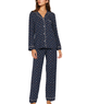 Eberjey Women Gisele Printed Long PJ Set Santa Paws
