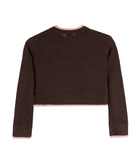 Katie J NYC Girls Nova Sweater Espresso/Pink Girls Casual Tops Katie J NYC