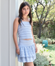 Cheryl Creations Girls Fahey Lace Skirt Girls Casual Bottoms Cheryl Creations Light Blue Y/S (7/8)