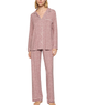 Eberjey Women Gisele Printed Long PJ Set Animal Instinct Woodrose/Ivory