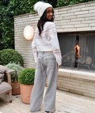 Motel Rocks Women Low Rise Roomy Jeans Bleach Grey Wash Womens Denim Motel Rocks