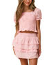 Love Shack Fancy Girls Billie Skirt Apple Blossom Distressed/seasonal girls Love Shack Fancy Floral Y/4/5
