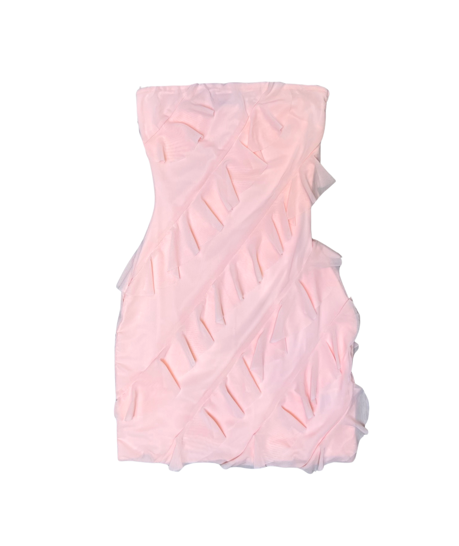 8apart Women Ever Ruffle Tube Mini Dress