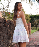 Love Shack Fancy Women Krista Dress Lilac Vanilla Womens Casual Dresses Love Shack Fancy