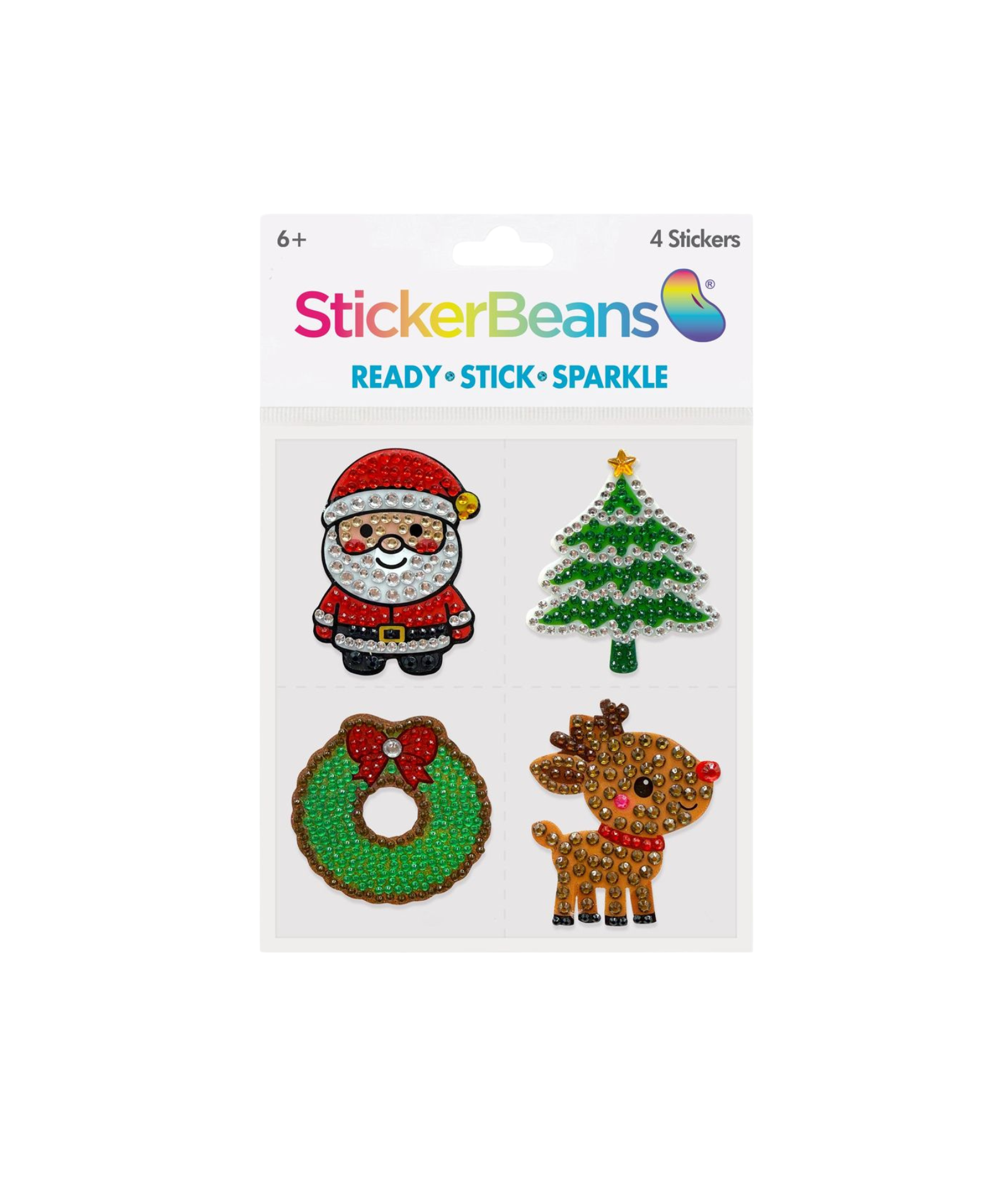 Sticker Beans Merry & Bright 4 Sticker Pack