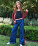 Katie J NYC Girls Jordyn Pants Evening Blue/Burgundy