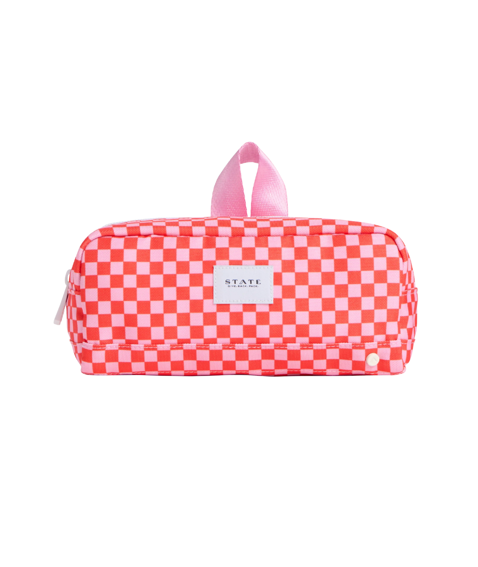 State Bags Clinton Pencil Case Strawberry Check Accessories State bags Pink