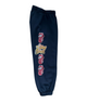 Rowdy Sprout Girls Rolling Stones Tongue Sweatpants Washed Black Distressed/seasonal girls Rowdy Sprout Black Y/XS (6X)