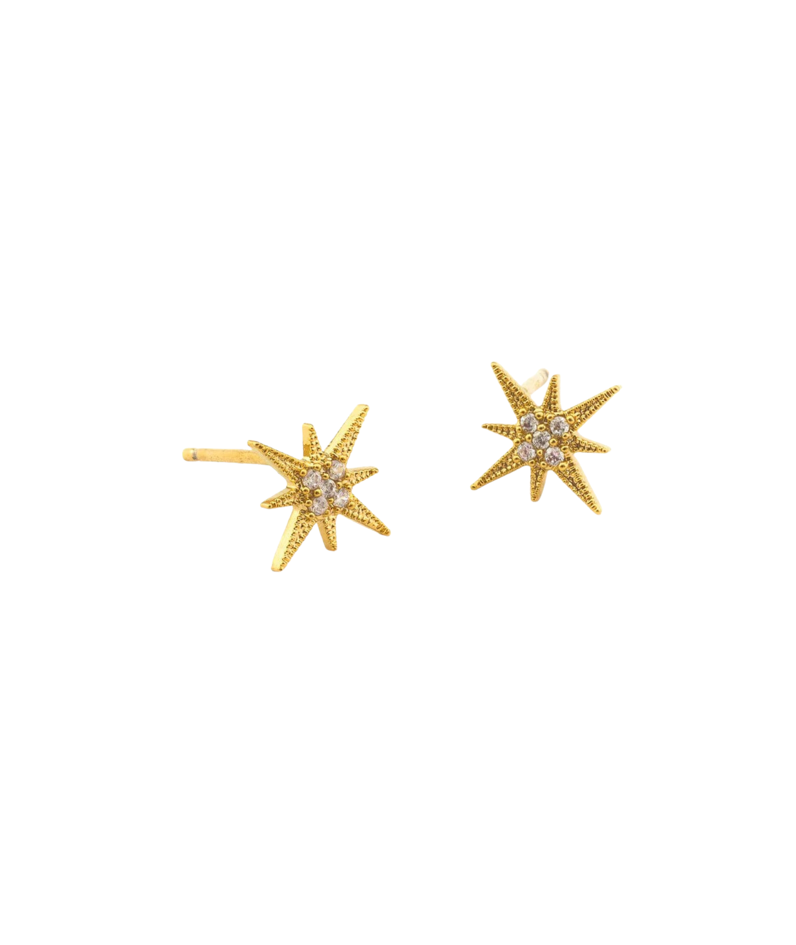 TAI CZ Mini Starburst Studs Jewelry - Trend TAI Gold