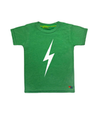 Aviator Nation Kids Bolt Tee Girls Casual Tops Aviator Nation Kelly Green Y/4