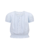 Love Shack Fancy Tween Shoreline Top Blue Finch Girls Casual Tops Love Shack Fancy Floral Y/S (7/8)