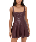 Love Shack Fancy Women Fauber Dress Oxblood Womens Casual Dresses Love Shack Fancy