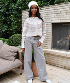 Motel Rocks Women Low Rise Roomy Jeans Bleach Grey Wash Womens Denim Motel Rocks