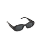 Round Squared Sunnies Accessories Frankie's Exclusives Black