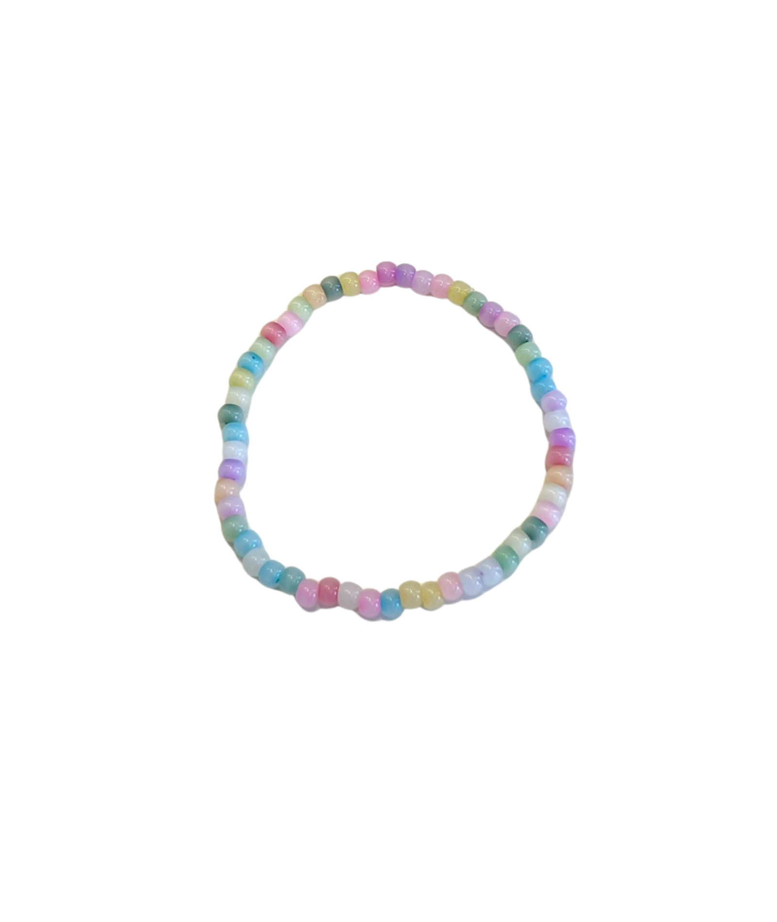 Macaroon Pastel Stackable Beaded Bracelet Jewelry - Young Cori's Arm Candy Multi