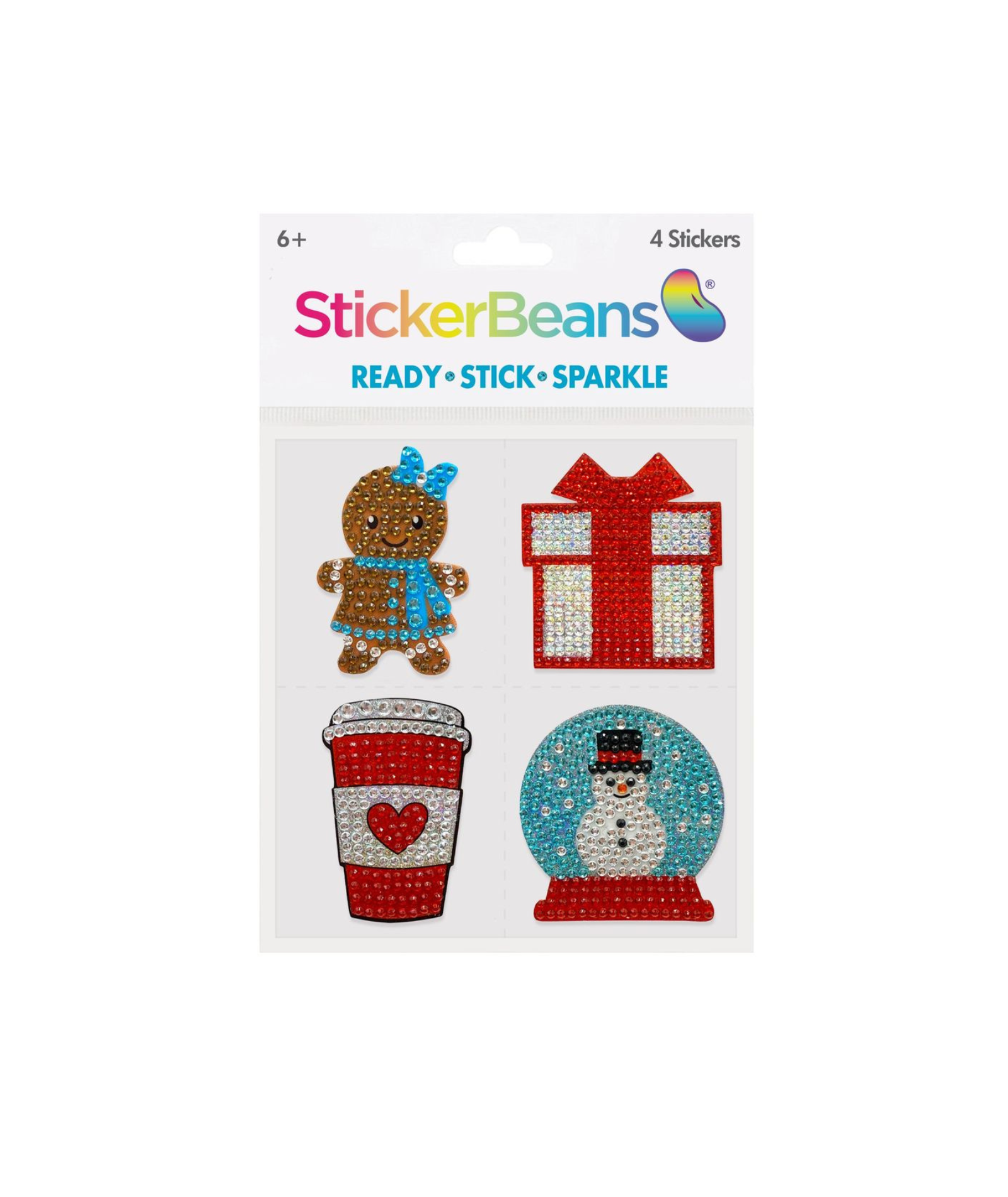 Sticker Beans Winter Sparkle 4 Sticker Pack