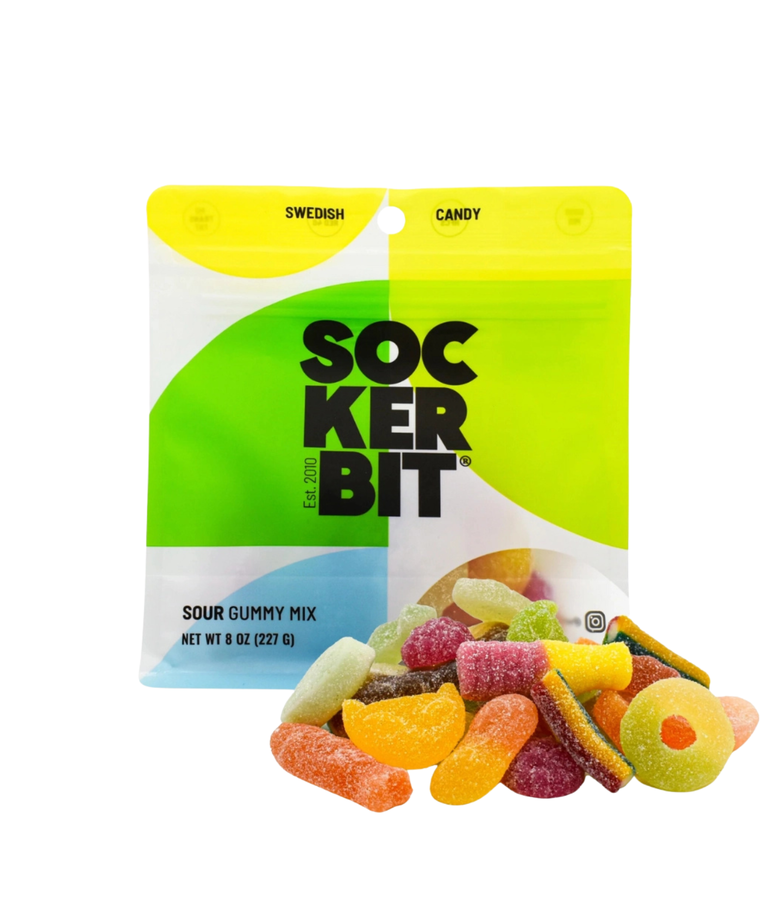 Sockerbit Sour Mix Swedish Candy Bag Accessories Frankie's Exclusives Multi