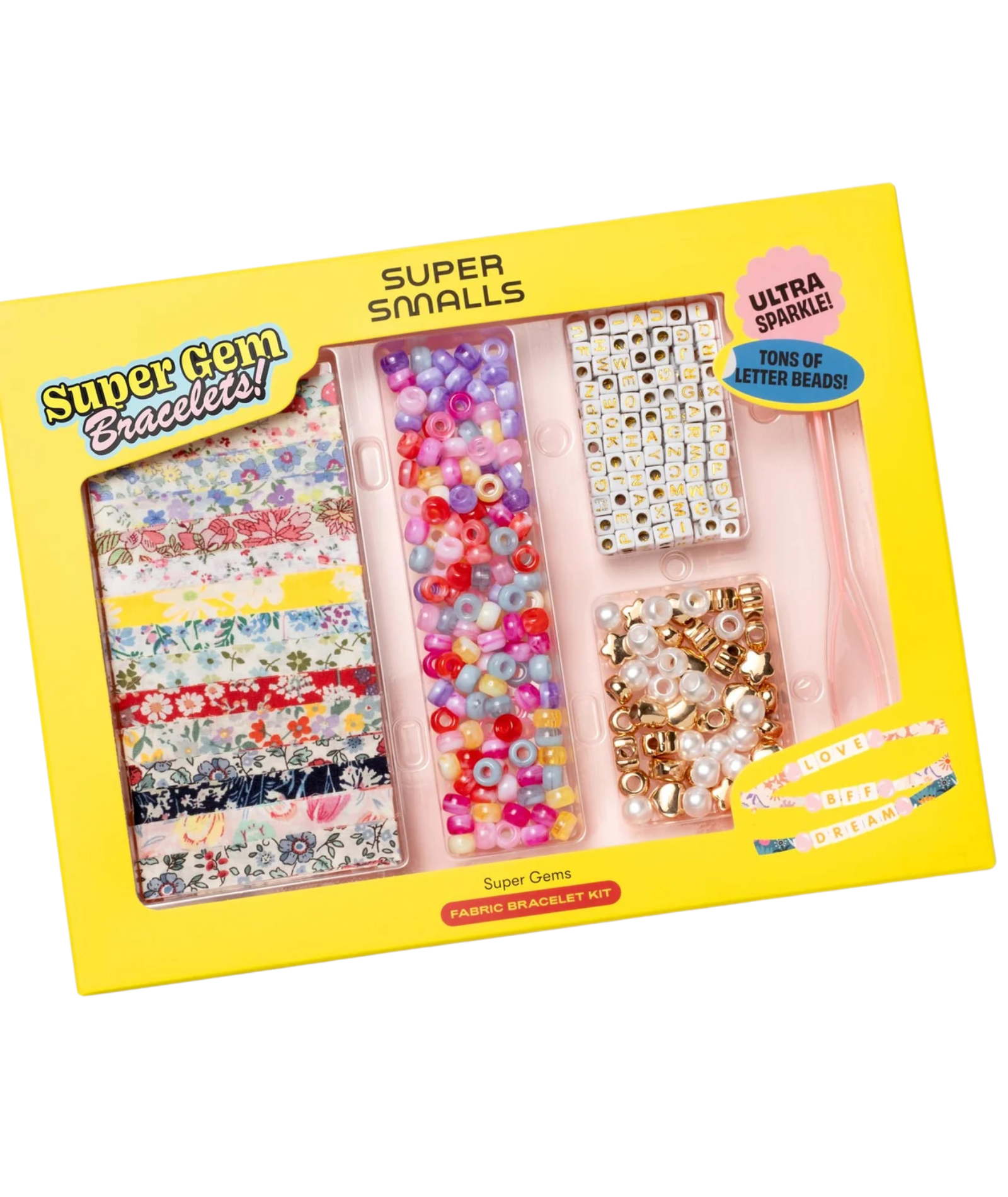Super Smalls Super Gems Fabric Bracelet Kit Jewelry - Young Super Smalls Multi