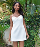 Love Shack Fancy Women Sue Dress Ivory Mist Womens Casual Dresses Love Shack Fancy Ivory Juniors/Women 00