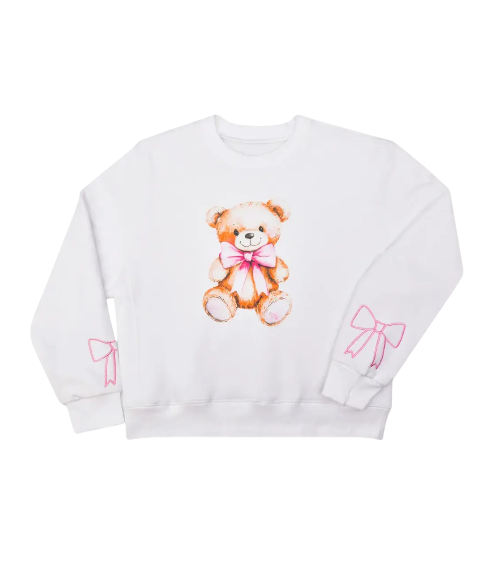 Bella Beary Cute Sweatshirt Girls Casual Tops iScream White Y/S (7/8)