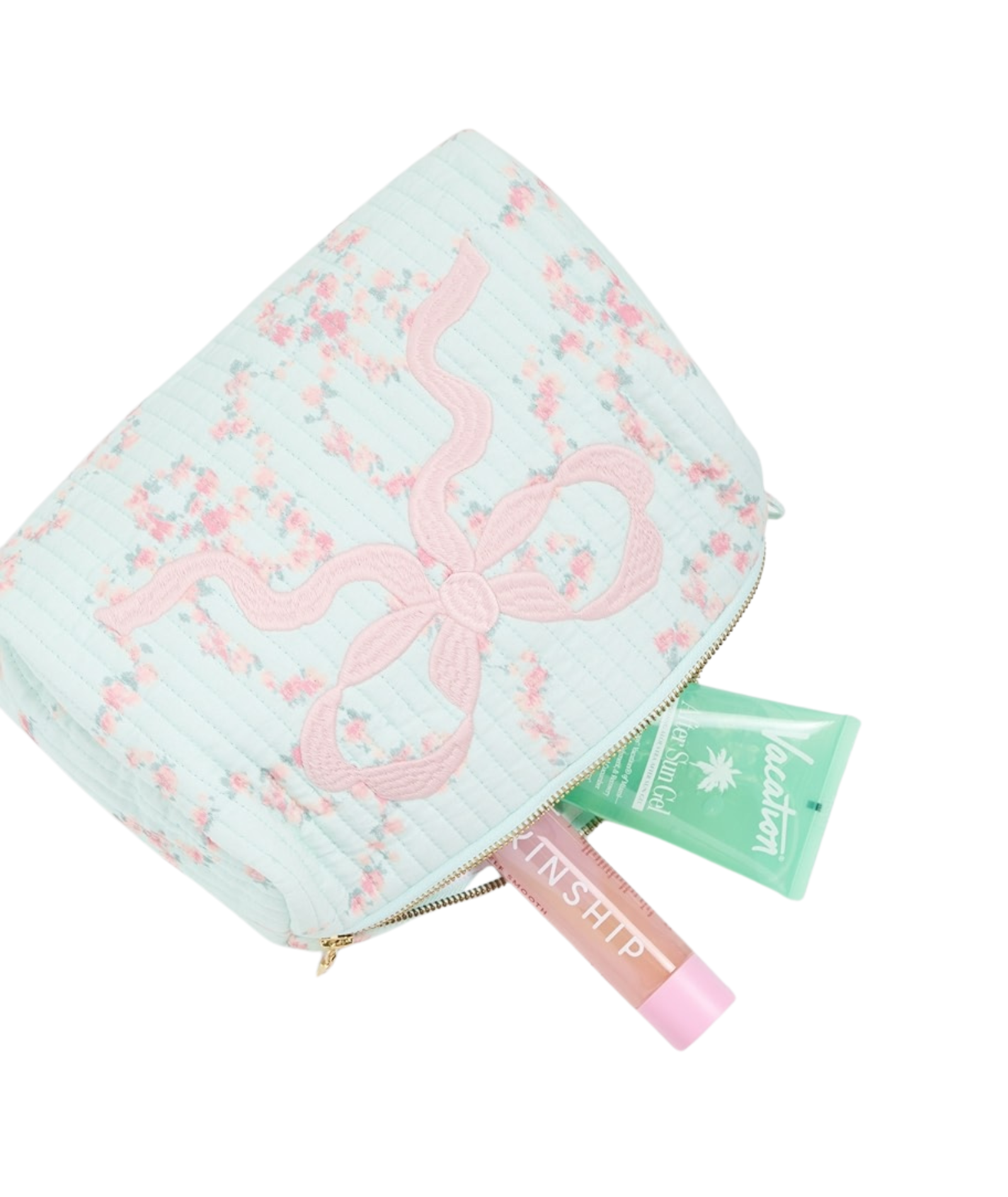 Love Shack Fancy Women Octavia Pouch Spruce Mint Accessories Love Shack Fancy