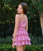 FBZ Girls Olivia Red Gingham Bow Top Girls Casual Tops FBZ Flowers By Zoe