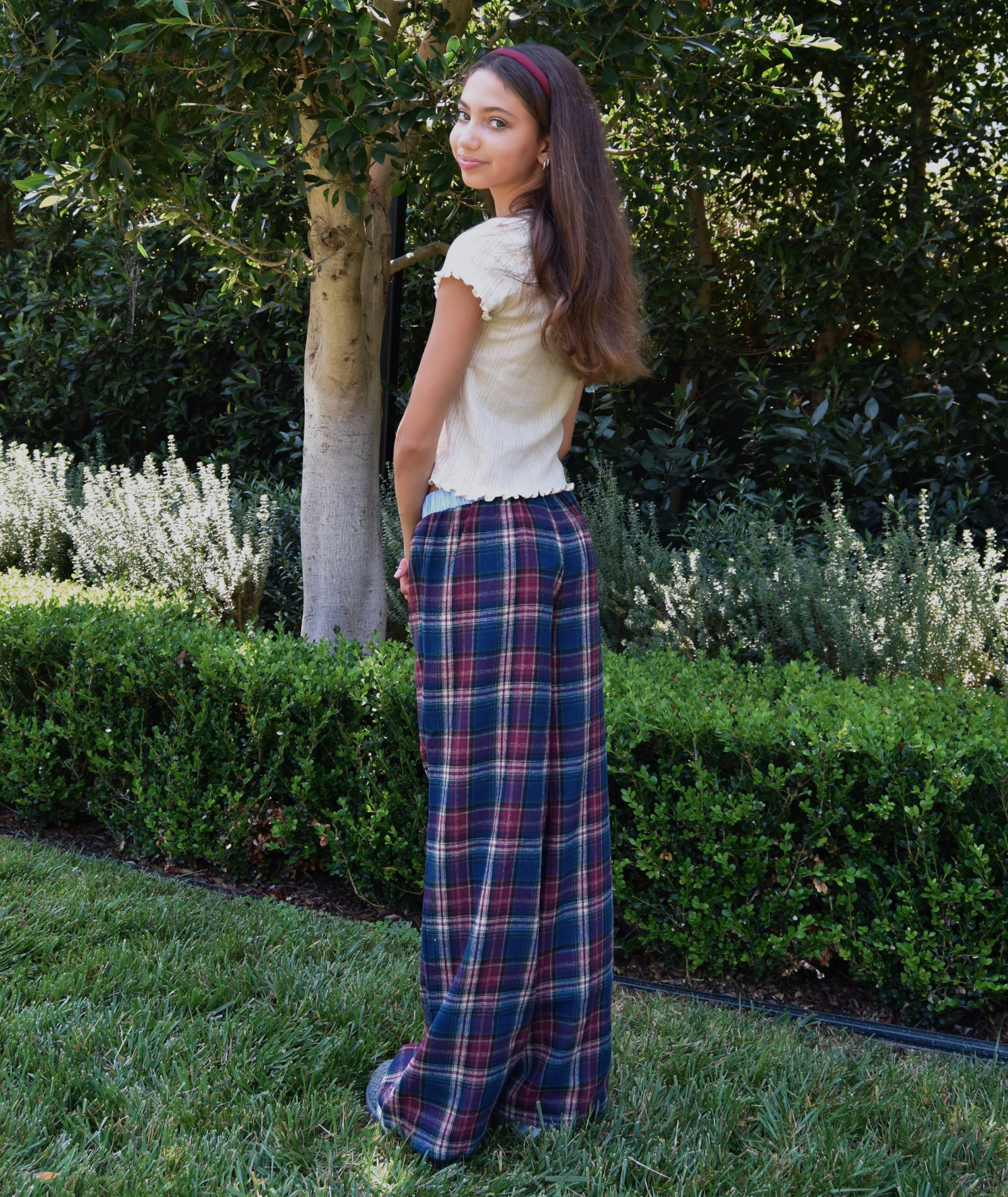 Katie J NYC Girls Bree Plaid Flannel Lounge Pants Girls Casual Bottoms Katie J NYC
