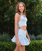 Katie J NYC Girls Cherry Seersucker Dixie Skirt Girls Casual Bottoms Katie J NYC