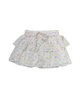 Theme Girls Willow White With Pastel Yellow Ditsy Floral Satin Skort