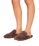 Eberjey Women Plush Mule Slippers Deep Taupe Accessories Eberjey Deep Taupe Shoes/5-6