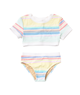Carys Ribbed Crop 2 Piece Surfer Accessories Shade Critters Striped Y/S (7/8)