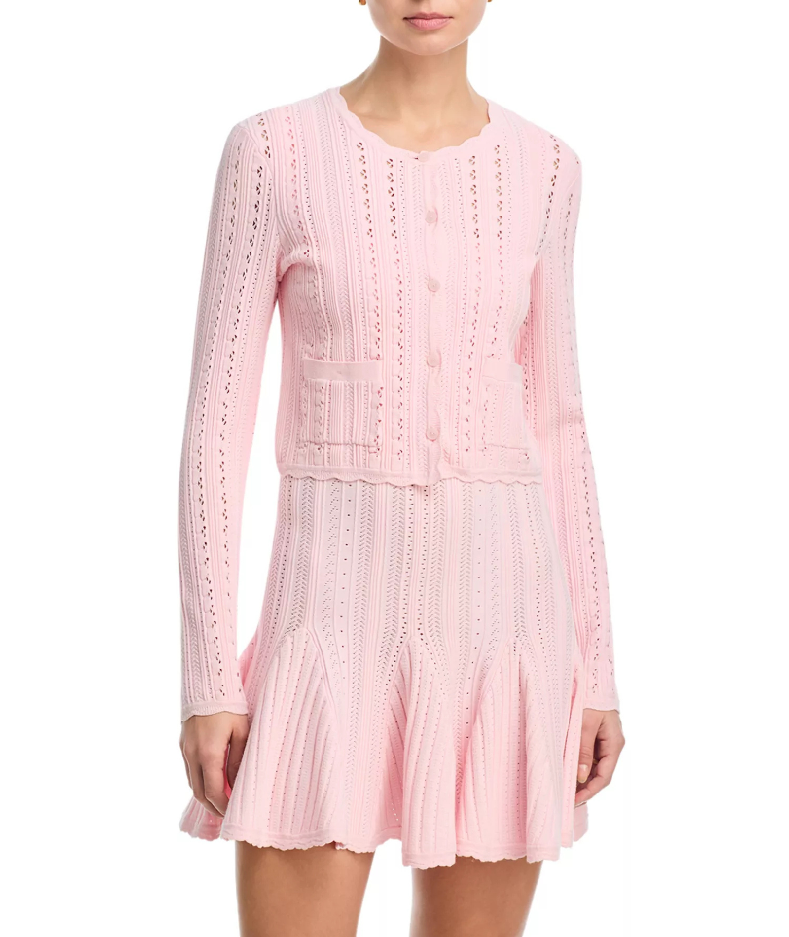 Love Shack Fancy Women Peridot Cardigan Peach Sorbet Girls Special Tops Love Shack Fancy Peach Juniors/Women XXS