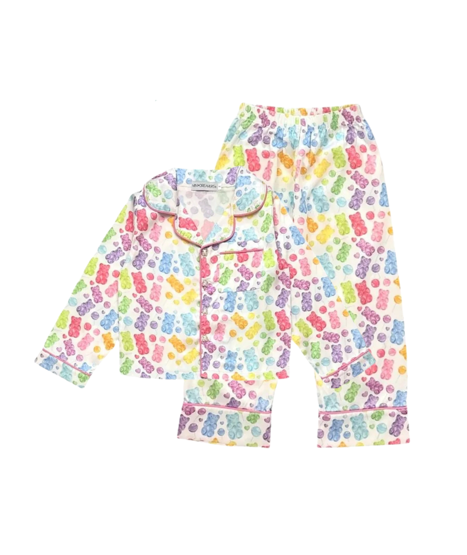 Mini Dreamers Girls Candy Bears Silky Set