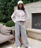 Motel Rocks Women Low Rise Roomy Jeans Bleach Grey Wash Womens Denim Motel Rocks Grey Juniors/Women 24/32