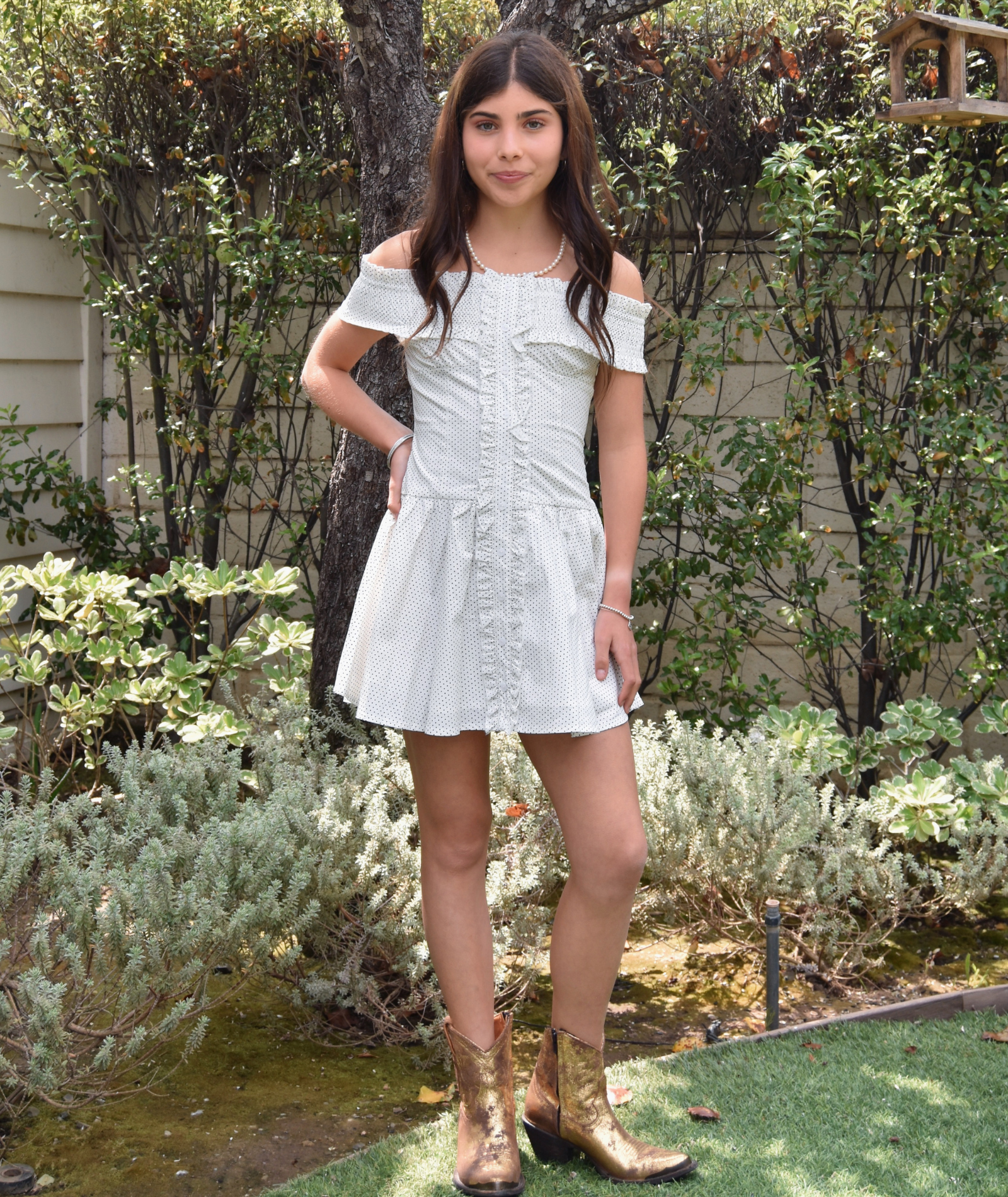 Katie J NYC Girls Callum Polkadot Dress Girls Casual Dresses Katie J NYC