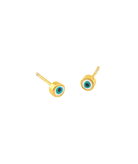 TAI Enamel Round Eye Studs Jewelry - Trend TAI Gold