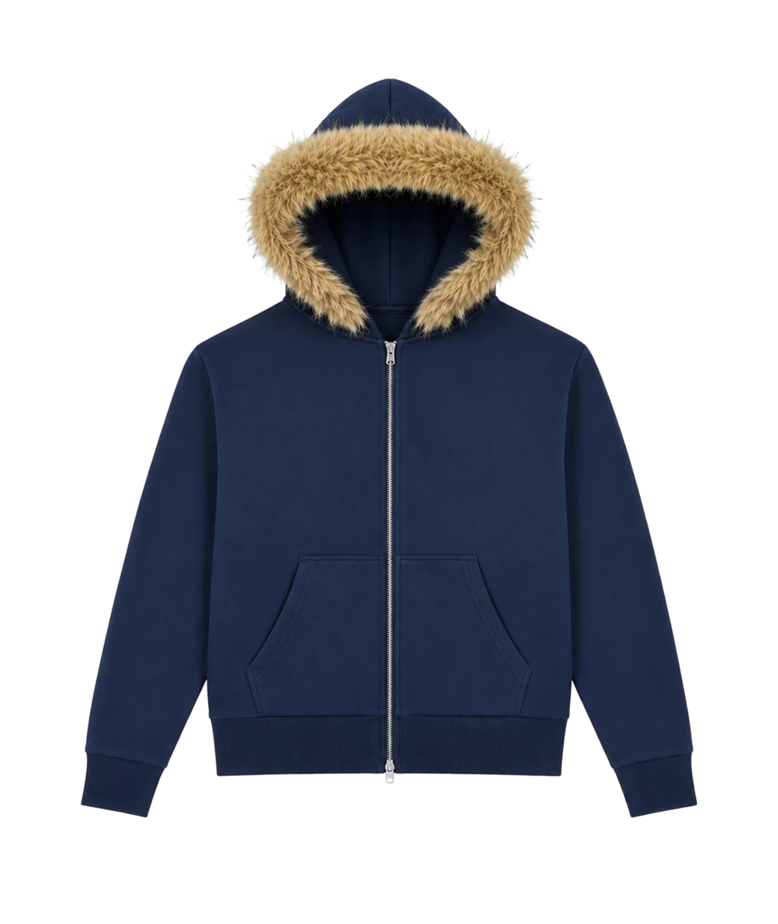 Katie J NYC Girls Adrianna Zip Up Fur Hoodie