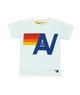 Aviator Nation Kids Logo Tee Girls Casual Tops Aviator Nation White Y/4