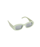 Round Squared Sunnies Accessories Frankie's Exclusives Green With Silver