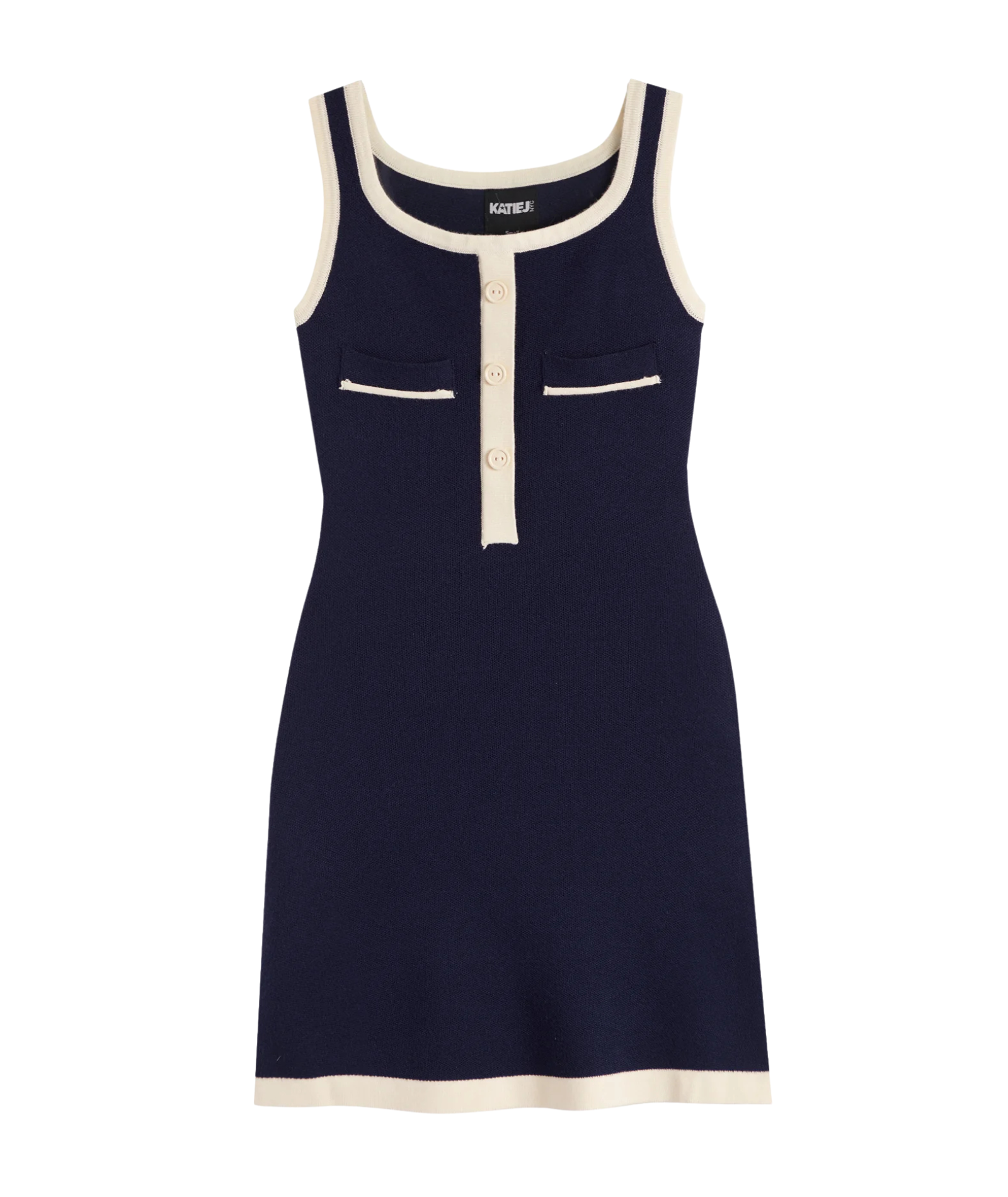 Katie J NYC Girls Whitney Dress Evening Blue/Cream Girls Special Dresses Katie J NYC Evening Blue Y/S (7/8)
