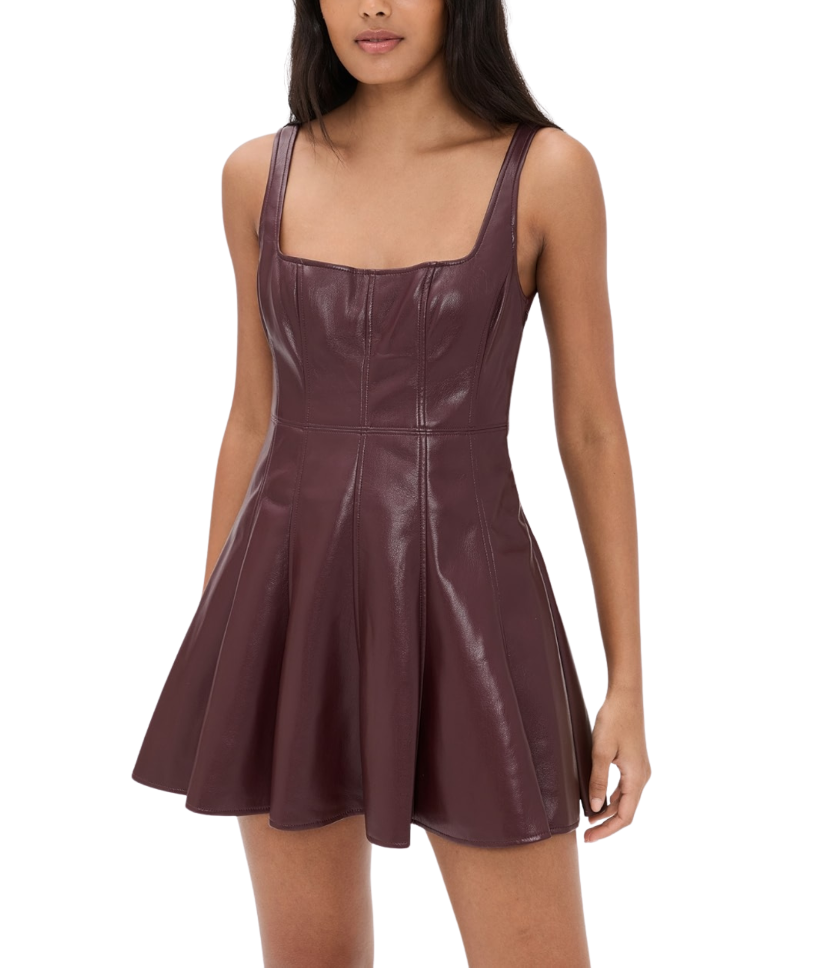 Love Shack Fancy Women Fauber Dress Oxblood Womens Casual Dresses Love Shack Fancy