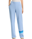 Aviator Nation Women Rugby Stitch Wide Leg Pocket Sweatpants Ice Womens Casual Bottoms Aviator Nation Ice Blue Junior/Women XS