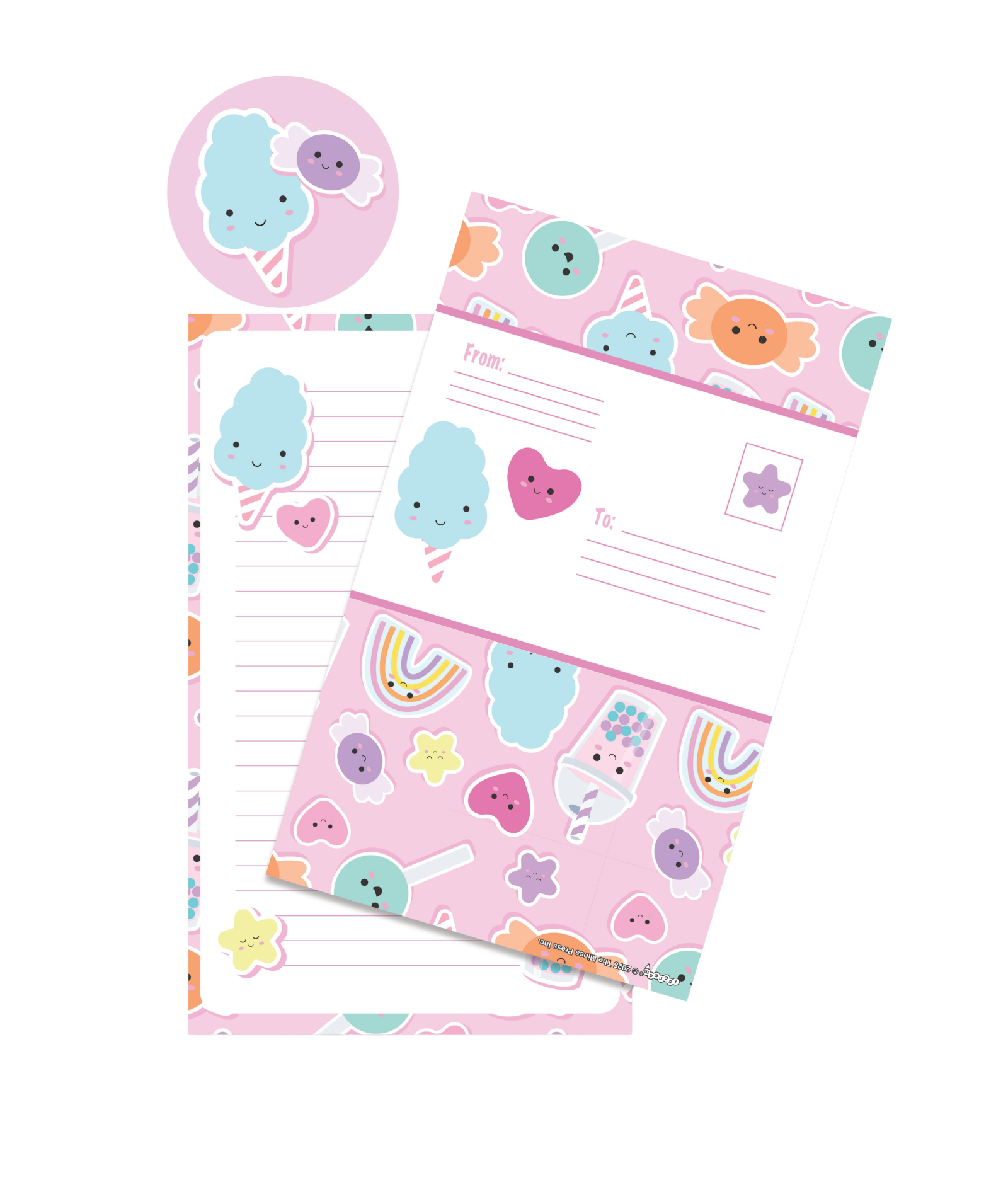 iScream Sweet Fun Foldover Stationery