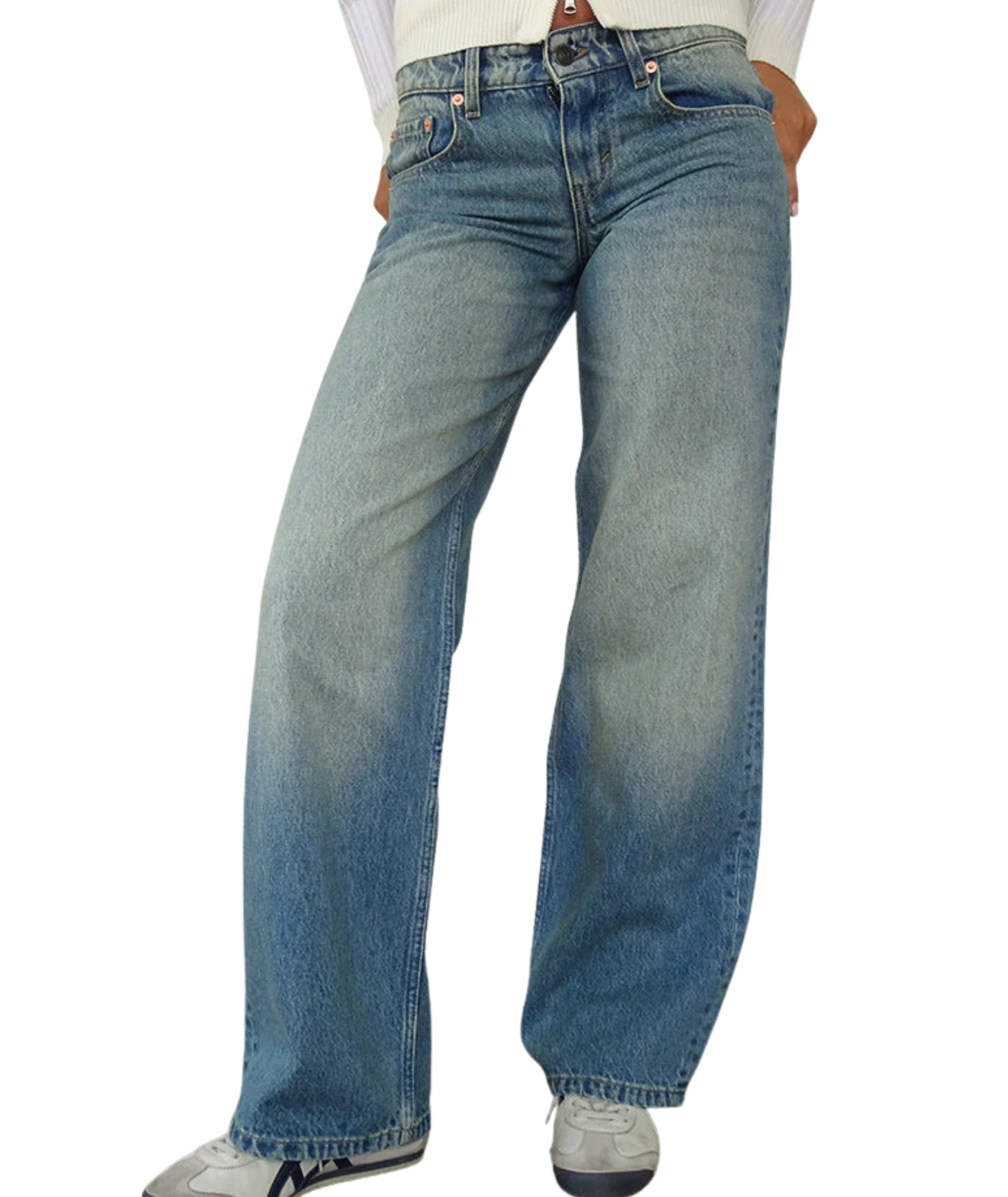 Motel Rocks Women Low Rise Parallel Jeans Sea Green Womens Denim Motel Rocks