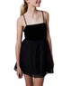 Gold Rush NYC Girls Gemma Velvet and Chiffon Tie Mini Dress