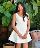 8apart Women Wyman Eyelet Mini Dress Womens Casual Dresses 8apart